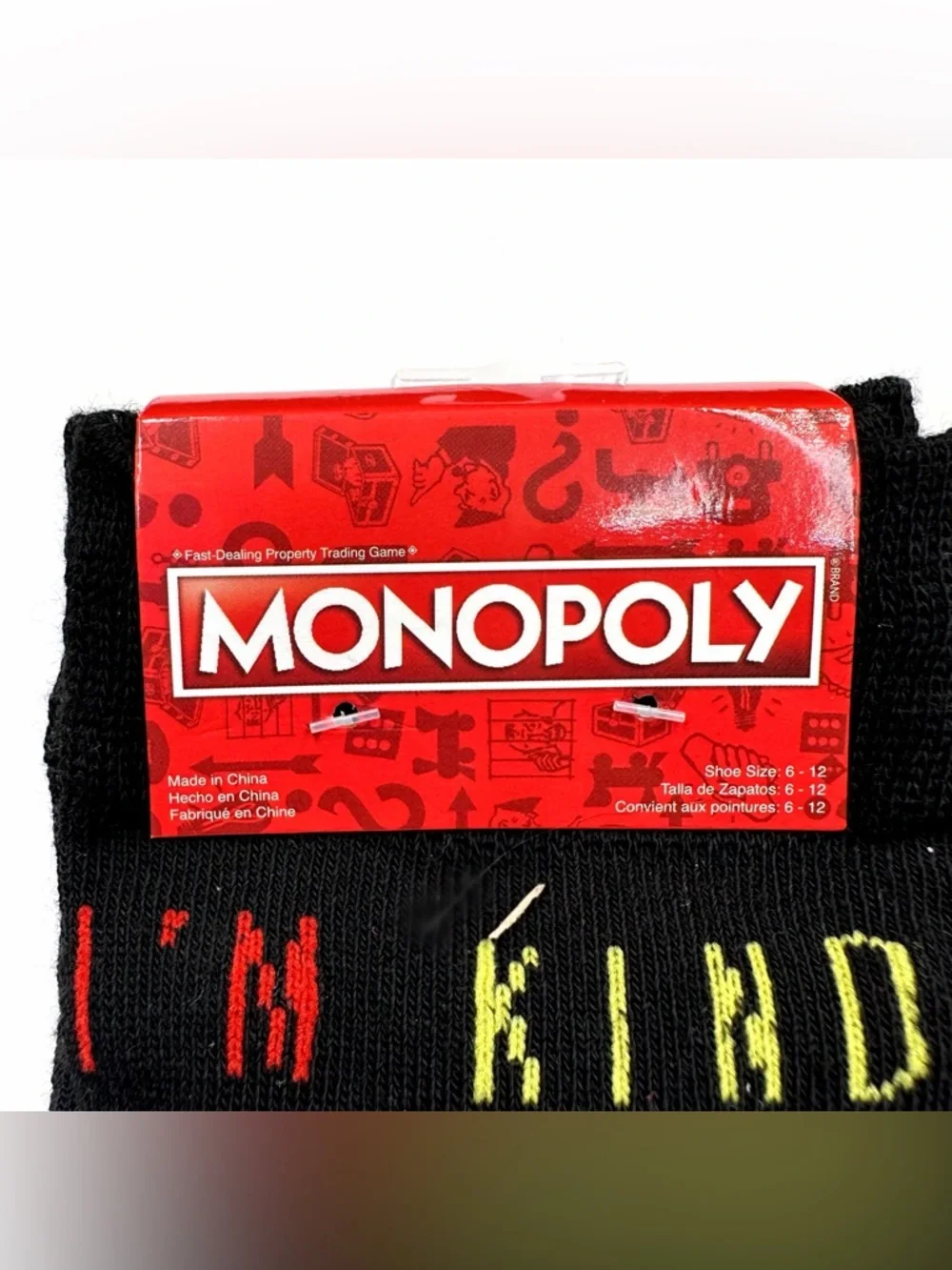 Monopoly Crew Socks Hasbro Board Game Mens Womens Gift